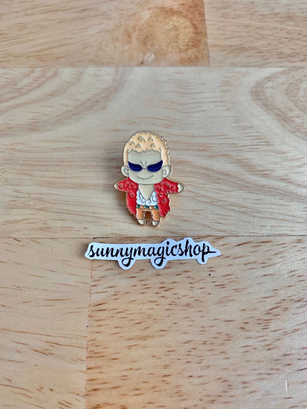 One Piece Anime Enamel Pin Donquixote Doflamingo Chibi Cute
